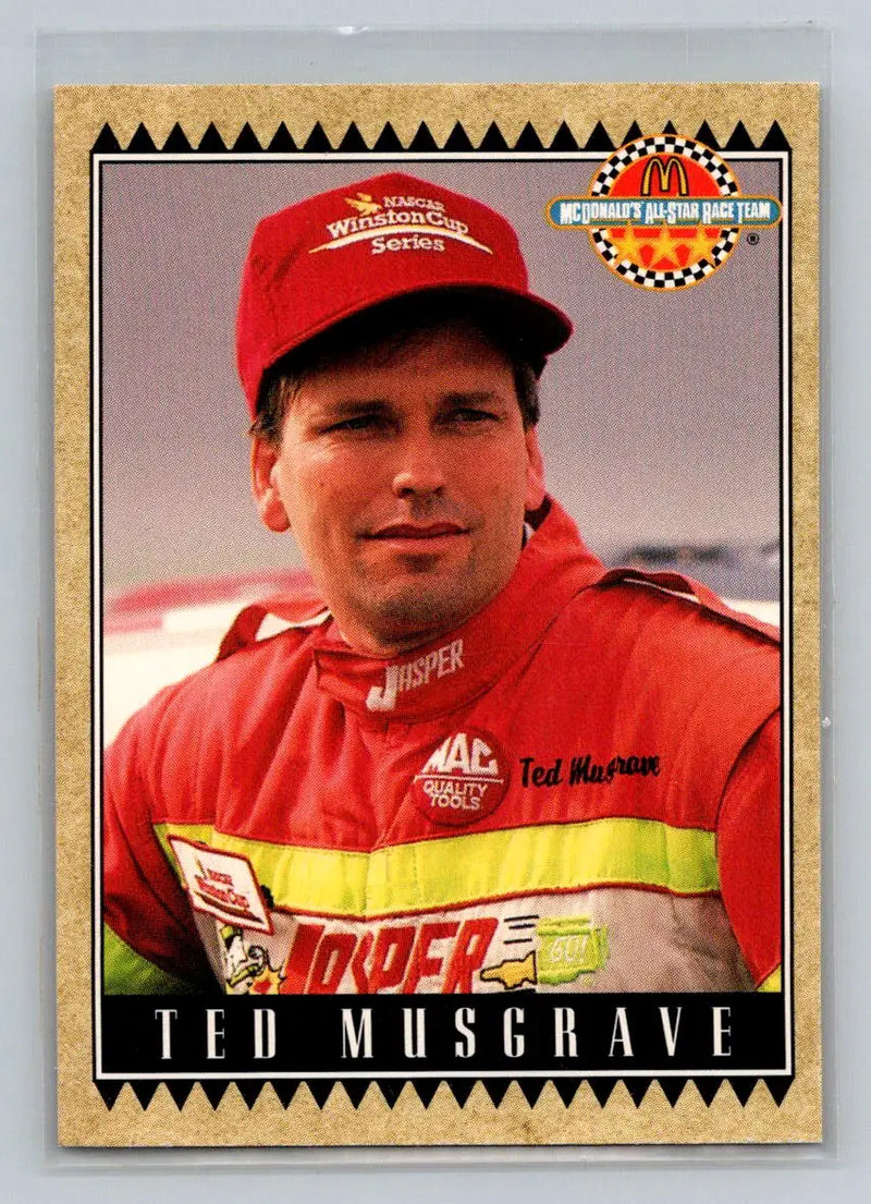 1992 Maxx McDonald’s All-Star Race Team #29 Ted Musgrave RaDiUs Motorsports - Racing Card Single