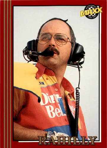 Vintage Rahilly racing card featuring Bob Rahilly from 1992 Maxx Red with original gloss