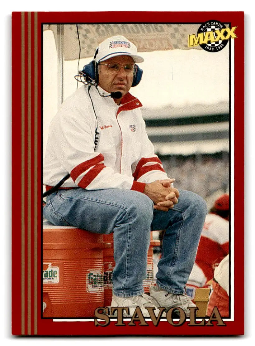 1992 Maxx (Red) #130 Bill Stavola - Racing Card Single