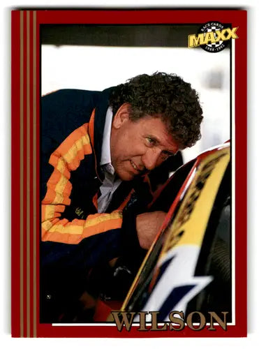 Original gloss Racing card featuring Darrell Waltrip from 1992 Maxx Red Waddell Wilson NM