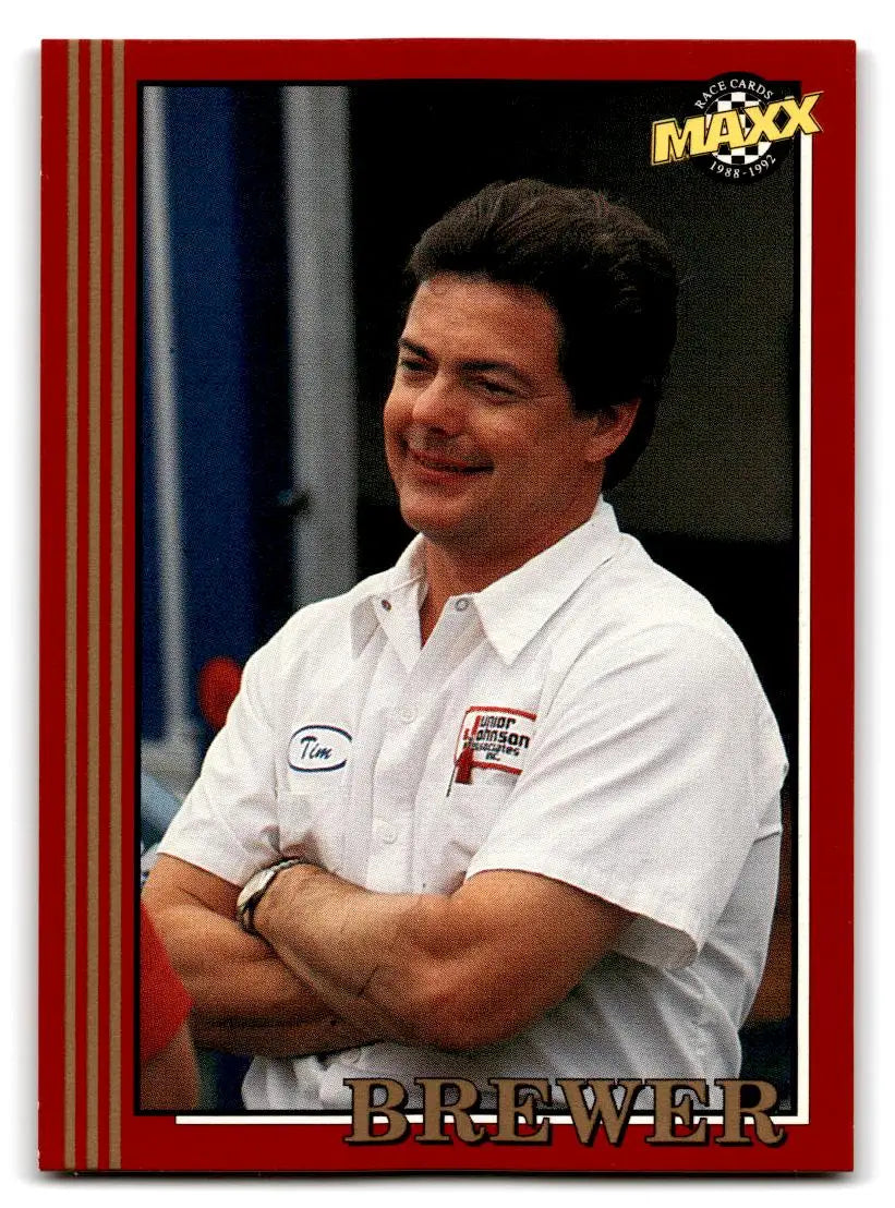 1992 Maxx (Red) #161 Tim Brewer - Racing Card Single
