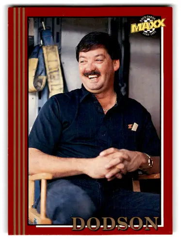 Original gloss 1992 Maxx Red Barry Dodson racing card NM Near Mint ID66009
