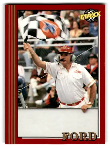 Racing flagman trading card from Maxx Red series featuring Doyle Ford in original gloss