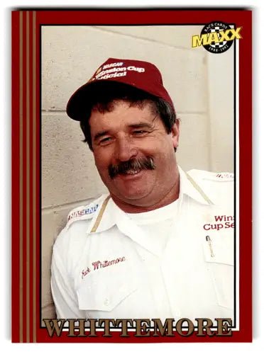 1992 Maxx Red Jack Whittemore rookie racing card with original gloss near mint NM