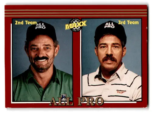 Original gloss Trading card featuring Leo Jackson and Eddie Lanier from Maxx Red 1992