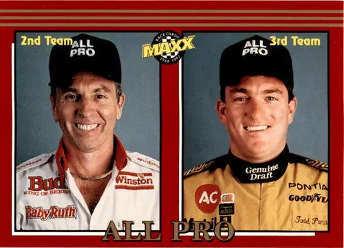 Original gloss Race Car Driver Trading Card featuring Darrell Andrews from Maxx Red 1992 Maxx Red #243 NM-MT AP ID 45830