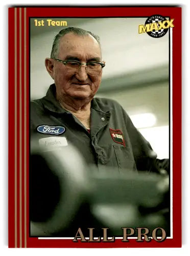 Racing card featuring James Lewter in Ford uniform from Maxx Red series with original gloss