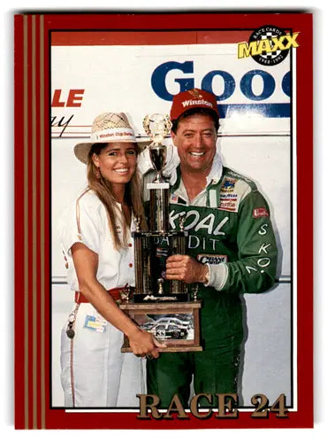 Racing card featuring 1992 Maxx Red Harry Gant with original gloss NM Near Mint