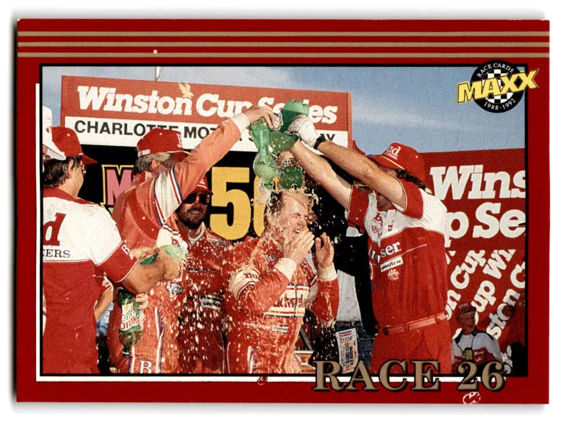 1992 Maxx (Red) #290 Race 26 - Racing Card Single