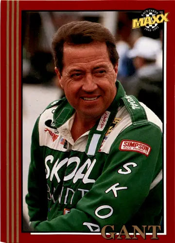 Race car driver Harry Gant trading card from 1992 Maxx Red with original gloss