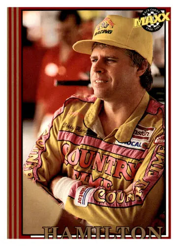1992 Maxx Red Bobby Hamilton racing card with original gloss NM-MT ID 45325