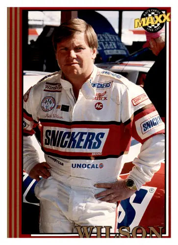 Race car driver Rick Wilson in uniform for Maxx Red original gloss collectible vehicle
