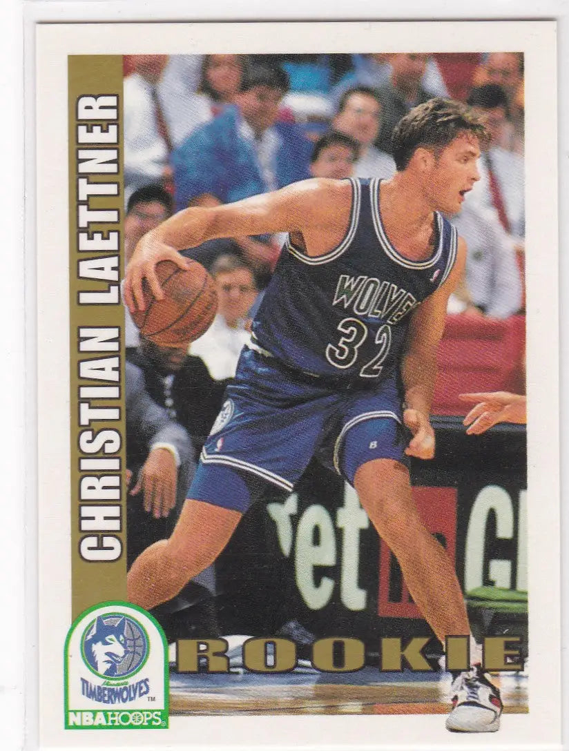 Christian Laettner rookie card NBA Hoops Minnesota Timberwolves collectible image