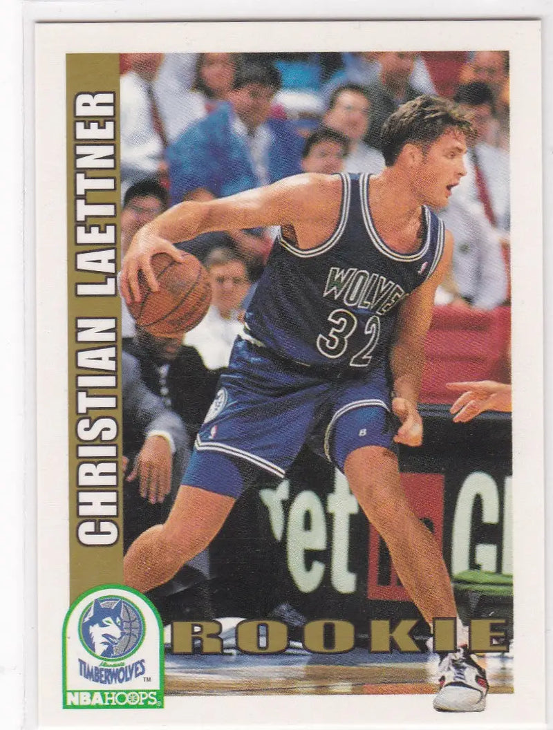 Christian Laettner rookie card NBA Hoops Minnesota Timberwolves collectible image