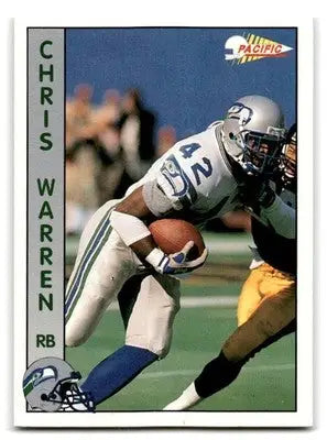 1992 Pacific #623 Chris Warren - Football Card Single