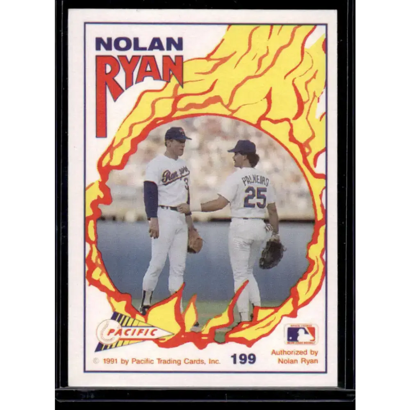 1992 Pacific Ryan Texas Express II #199 Talking Over Strategy Texas Rangers NM-MT Baseball Card - Baseball Card Single