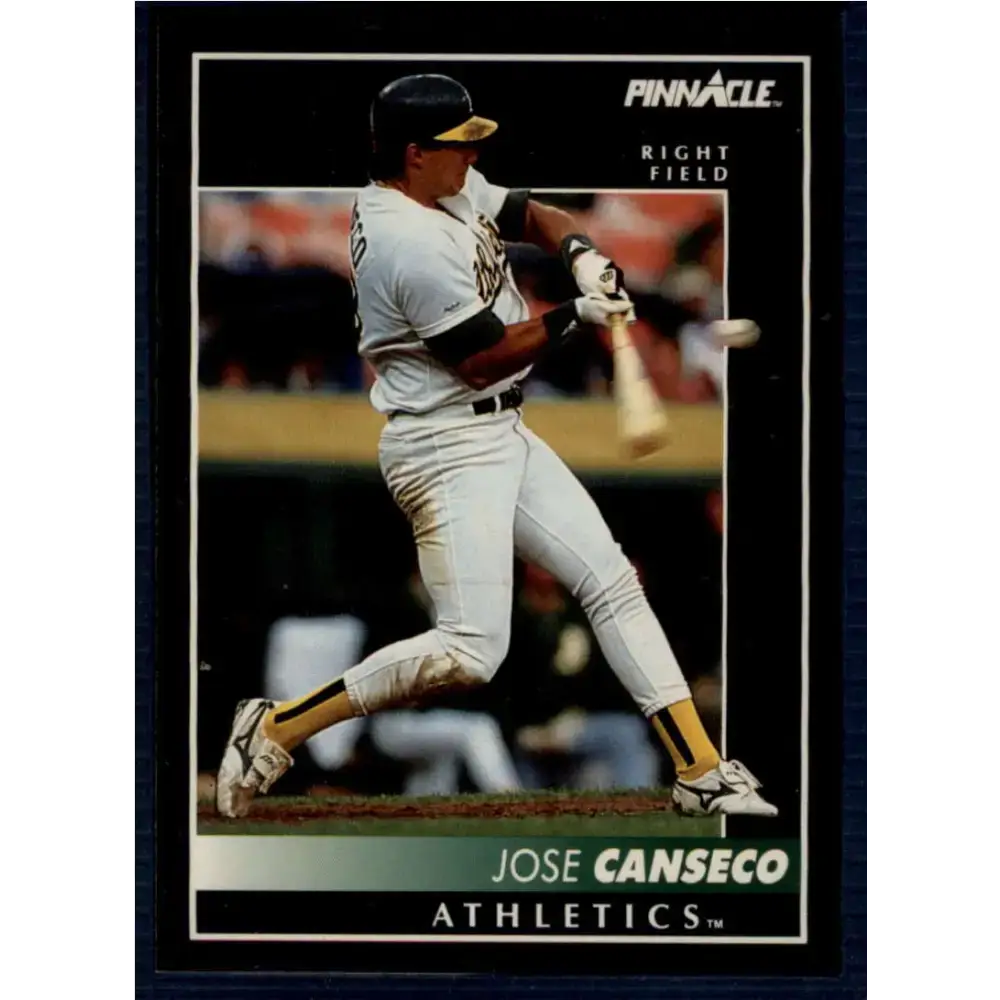 1992 Pinnacle #130 Jose Canseco EX Oakland Athletics Baseball Card - Baseball Card Single