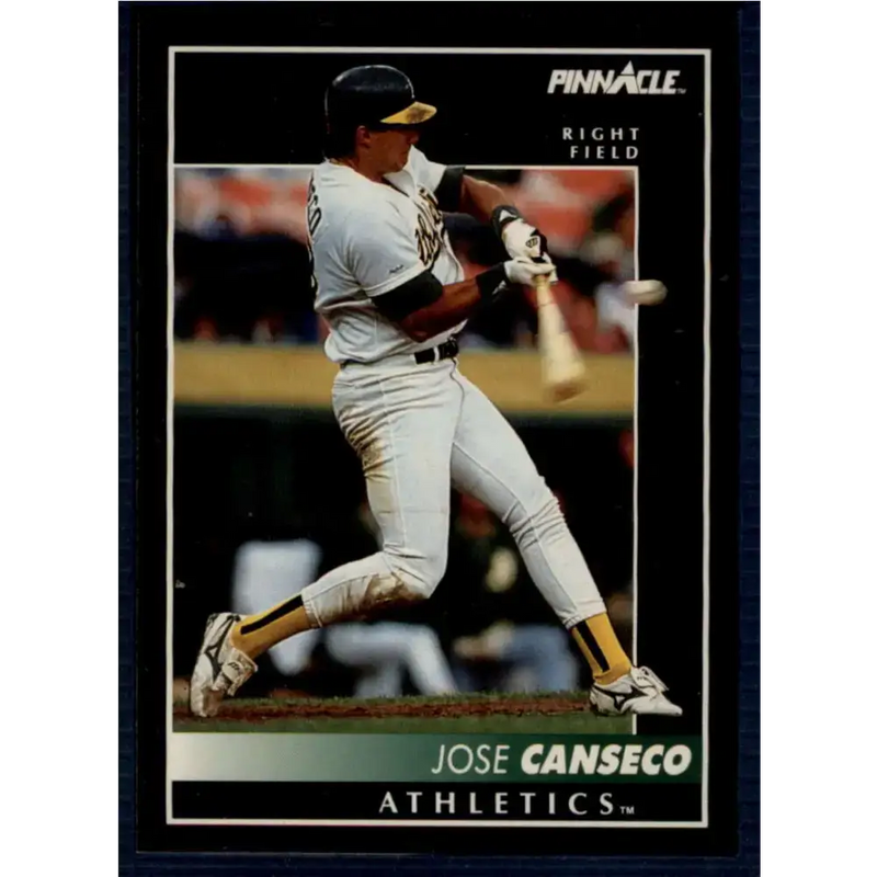 1992 Pinnacle #130 Jose Canseco EX Oakland Athletics Baseball Card - Baseball Card Single