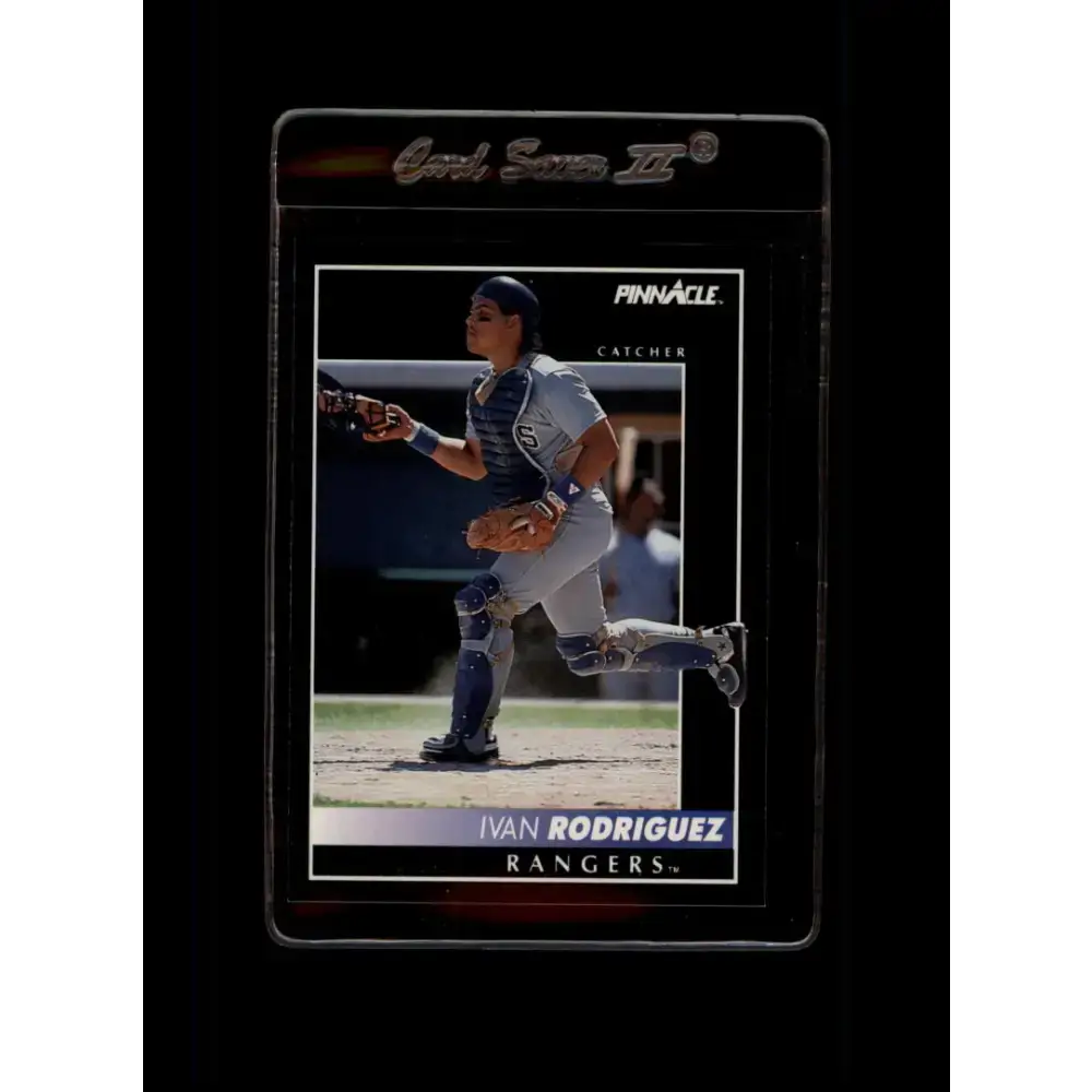 1992 Pinnacle #156 Ivan Rodriguez EX Texas Rangers Baseball Card - Baseball Card Single