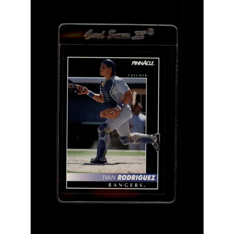 1992 Pinnacle #156 Ivan Rodriguez EX Texas Rangers Baseball Card - Baseball Card Single