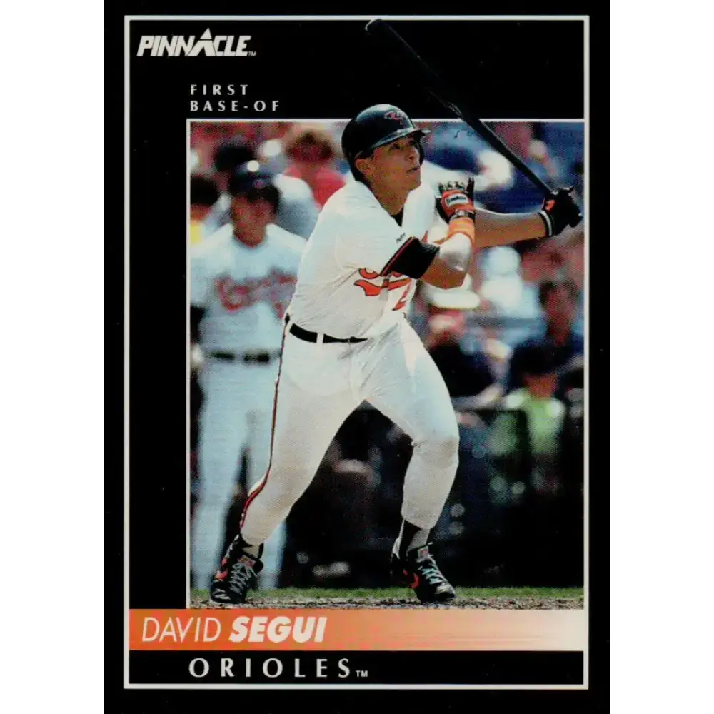 1992 Pinnacle #185 David Segui EX Baltimore Orioles Baseball Card - Baseball Card Single