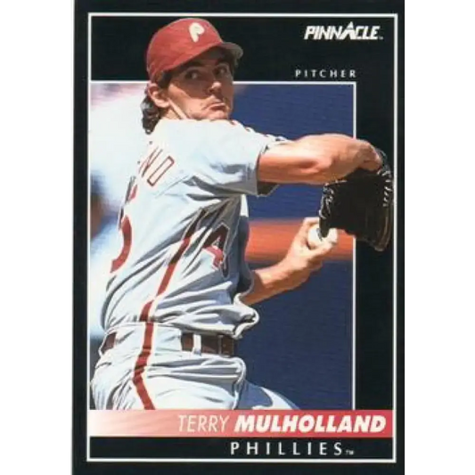 1992 Pinnacle #199 Terry Mulholland EX Philadelphia Phillies Baseball Card - Baseball Card Single