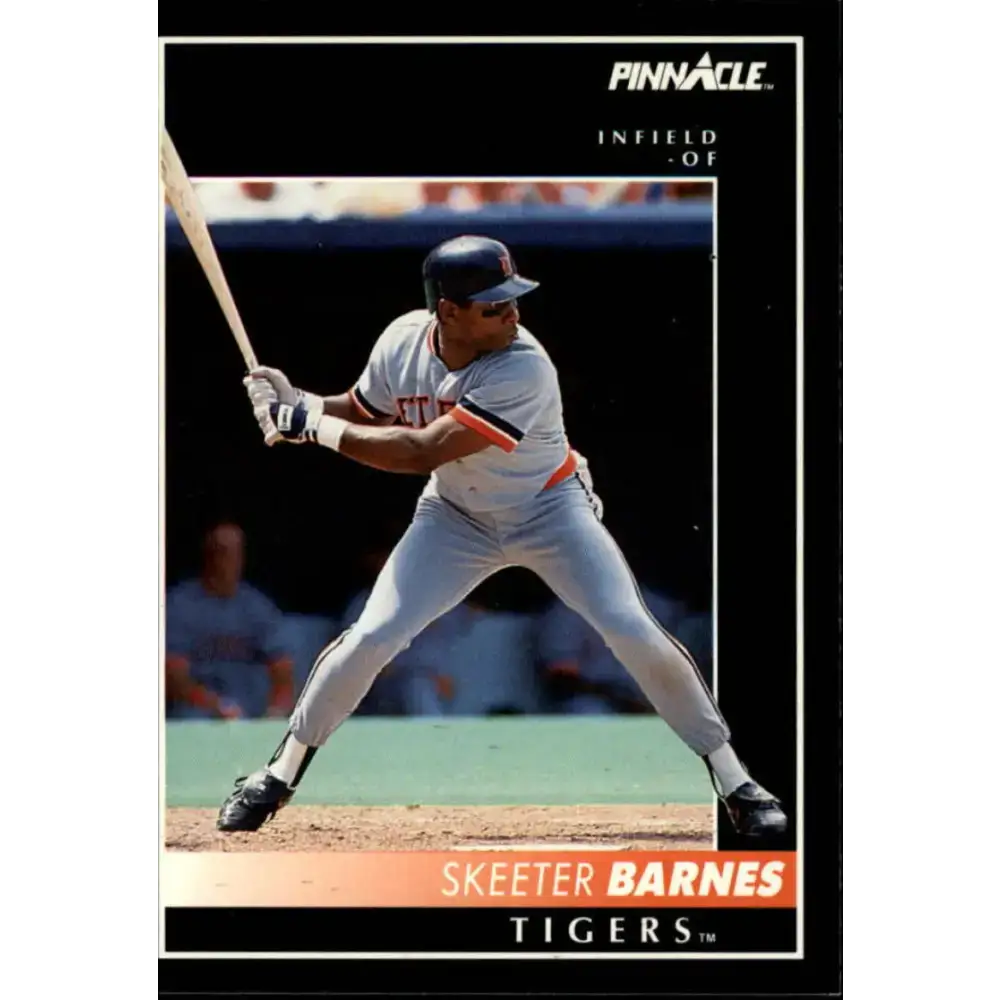 1992 Pinnacle #218 Skeeter Barnes EX Detroit Tigers Baseball Card - Baseball Card Single