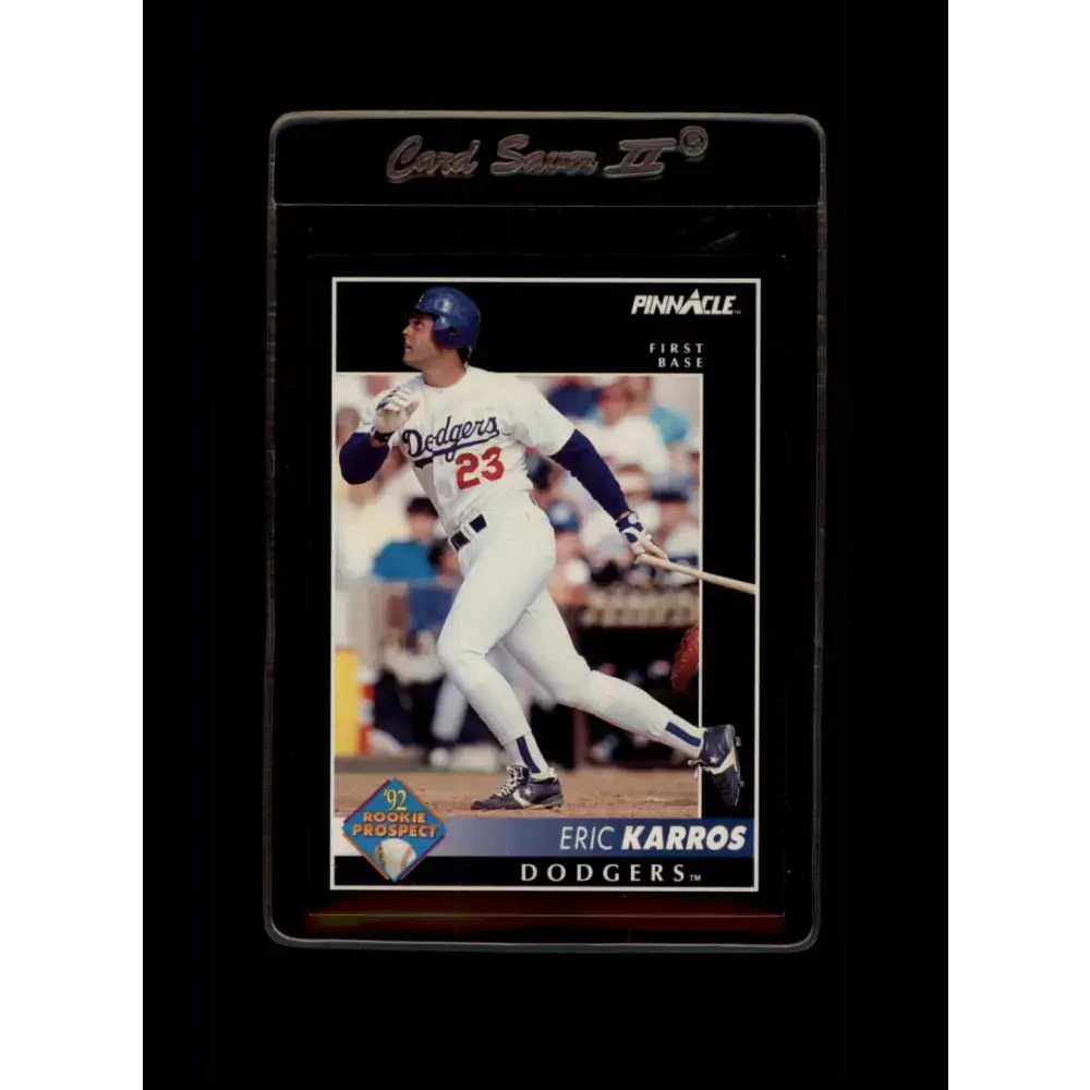 1992 Pinnacle #256 Eric Karros EX Los Angeles Dodgers Baseball Card - Baseball Card Single