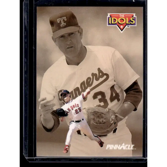1992 Pinnacle #281 Jim Abbott / Nolan Ryan IDOL California Angels / Texas Rangers NM-MT Baseball Card