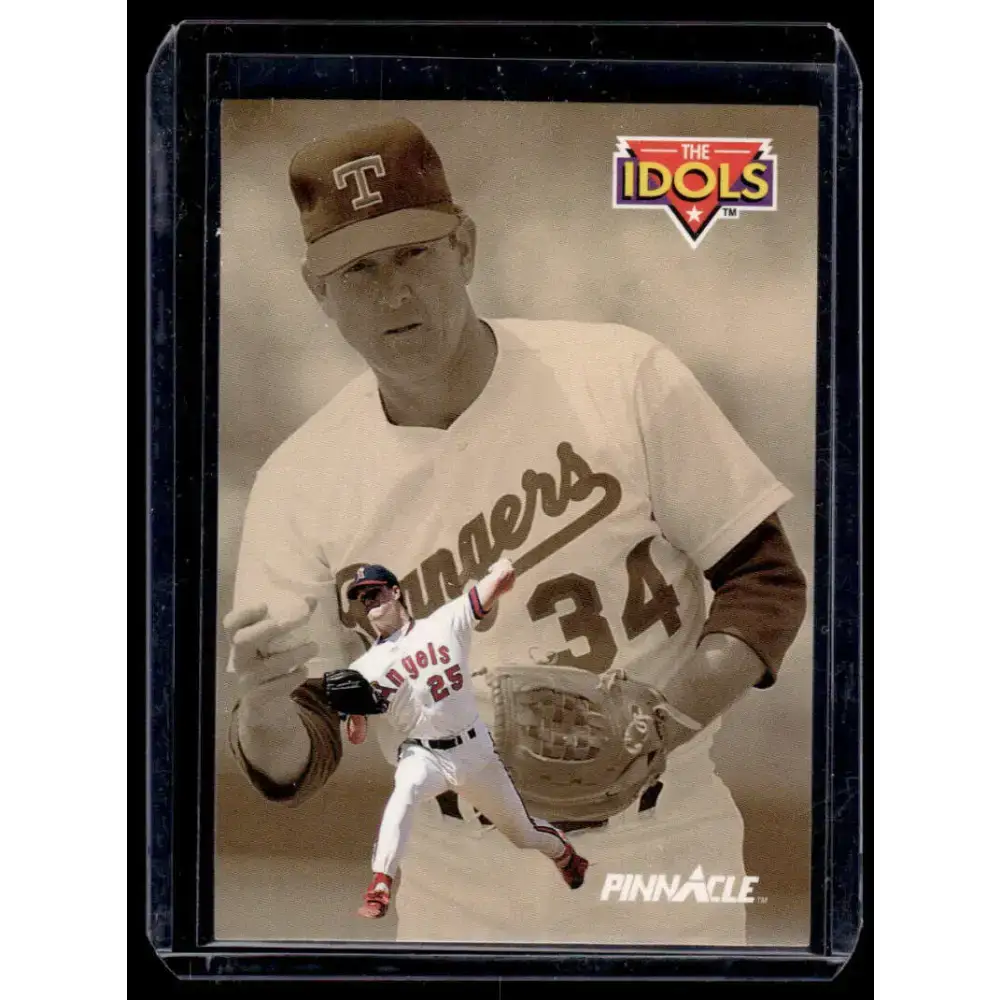 1992 Pinnacle #281 Jim Abbott / Nolan Ryan IDOL California Angels / Texas Rangers NM-MT Baseball Card