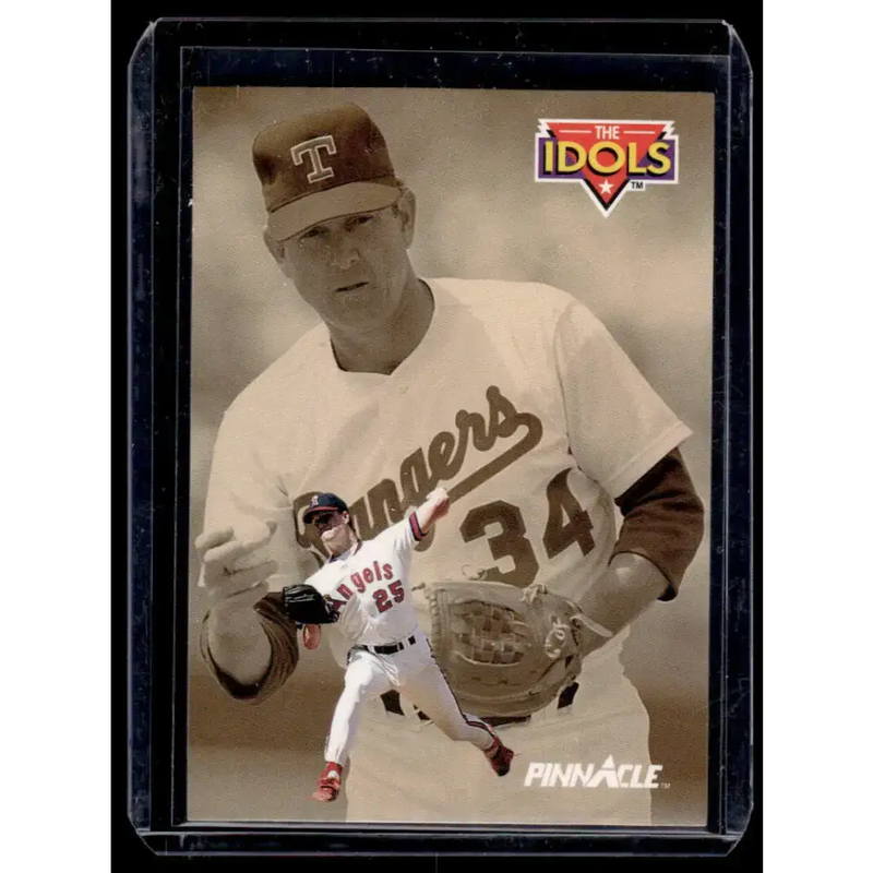 1992 Pinnacle #281 Jim Abbott / Nolan Ryan IDOL California Angels / Texas Rangers NM-MT Baseball Card - Baseball Card