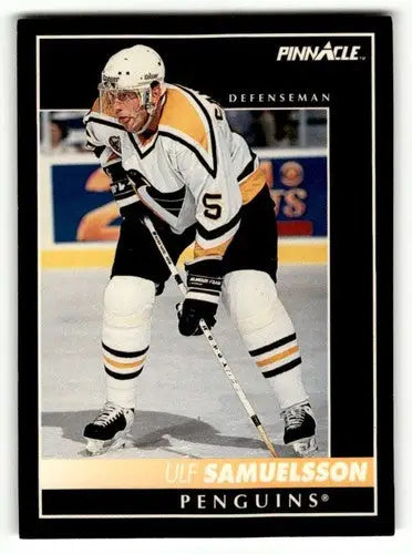 1992 Pinnacle #296 Ulf Samuelsson Penguins Hockey Cards EX/NM ID:57768 - Hockey Card Single