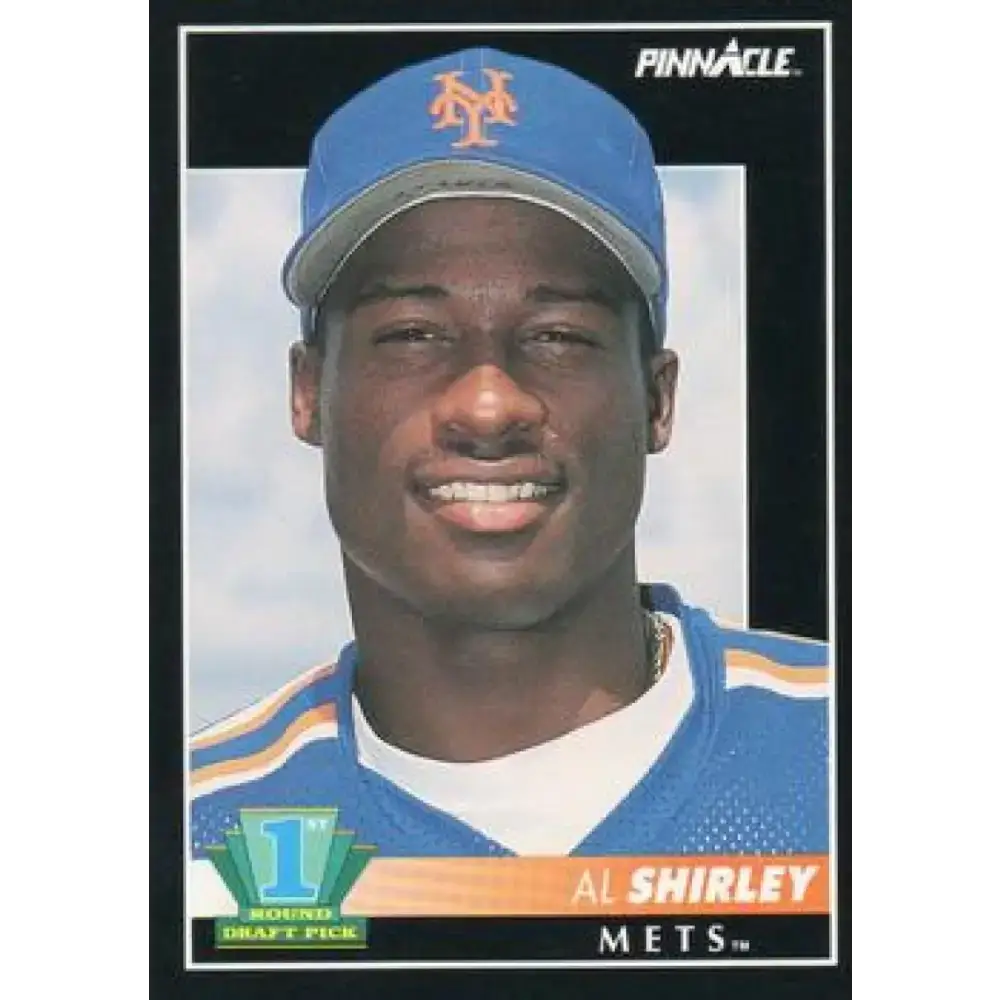 1992 Pinnacle #297 Al Shirley EX RC Rookie New York Mets Baseball Card - Baseball Card Single