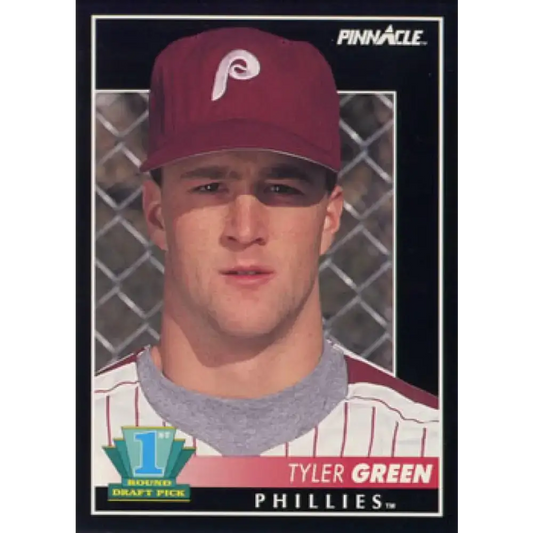 1992 Pinnacle #303 Tyler Green EX RC Rookie Philadelphia Phillies Baseball Card - Baseball Card Single