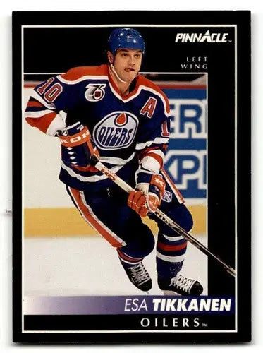 1992 Pinnacle #336 Esa Tikkanen Edmonton Oilers Hockey Cards EX/NM ID:55545 - Hockey Card Single