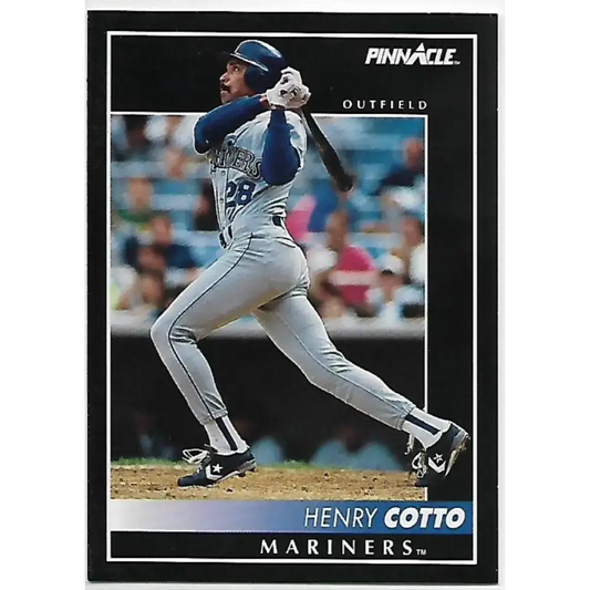 1992 Pinnacle #342 Henry Cotto EX Seattle Mariners Baseball Card - Baseball Card Single