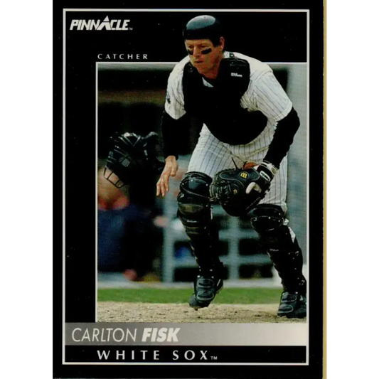 1992 Pinnacle #361 Carlton Fisk EX Chicago White Sox Baseball Card - Baseball Card Single