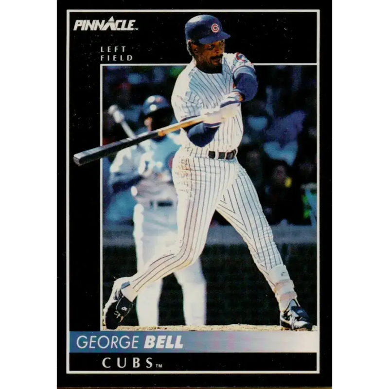 1992 Pinnacle #37 George Bell EX Chicago Cubs Baseball Card - Baseball Card Single