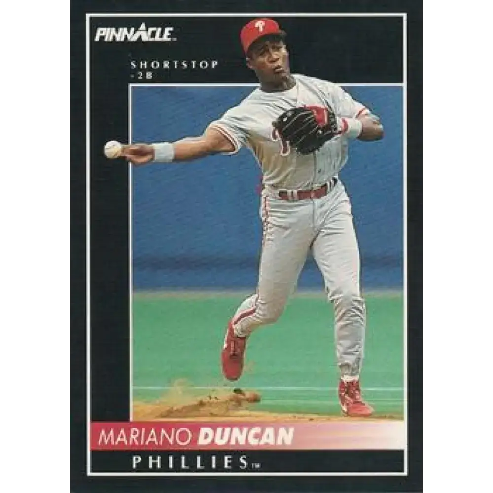 1992 Pinnacle #377 Mariano Duncan EX Philadelphia Phillies Baseball Card - Baseball Card Single