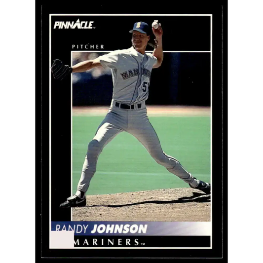 1992 Pinnacle #379 Randy Johnson NM-MT Seattle Mariners Baseball Card - Baseball Card Single