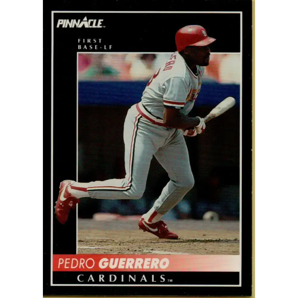 1992 Pinnacle #392 Pedro Guerrero EX St. Louis Cardinals Baseball Card - Baseball Card Single
