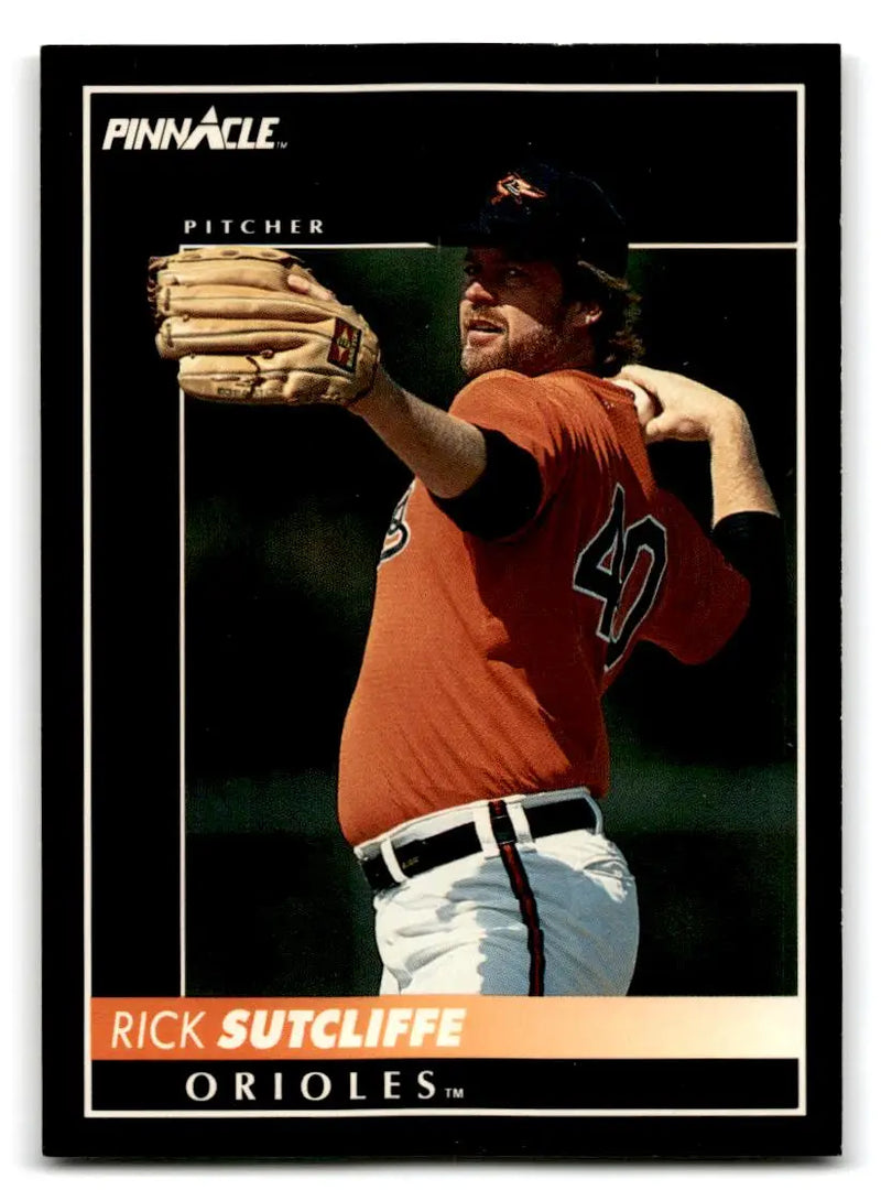 1992 Pinnacle #398 Rick Sutcliffe - Baseball Card Single