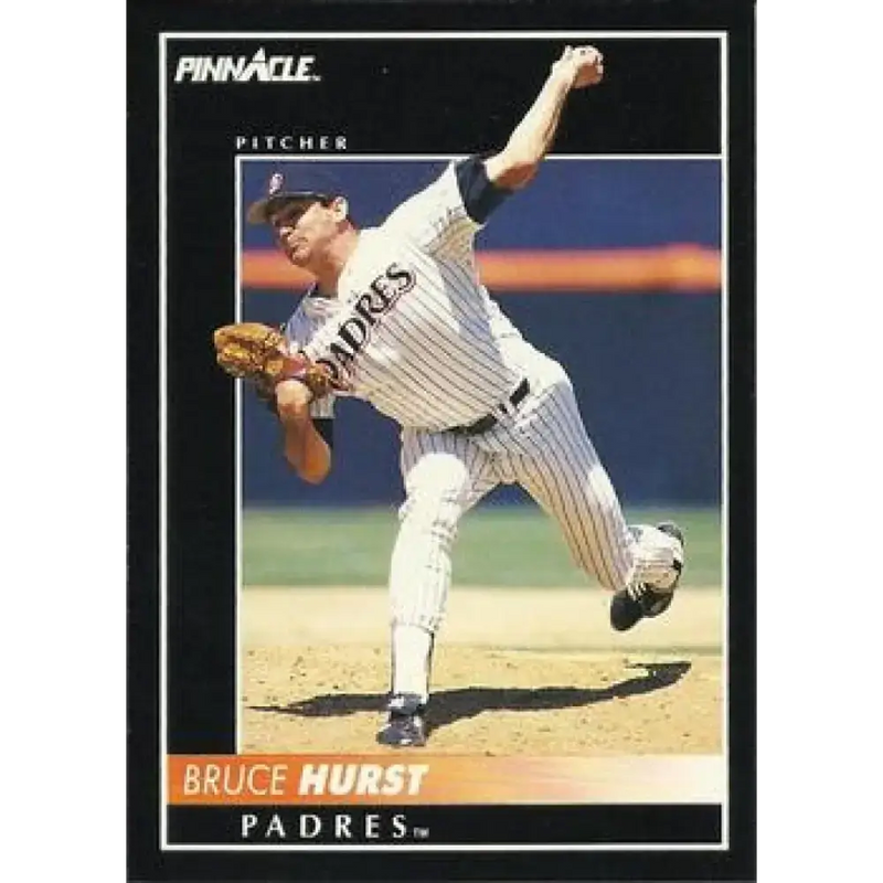 1992 Pinnacle #40 Bruce Hurst EX San Diego Padres Baseball Card - Baseball Card Single