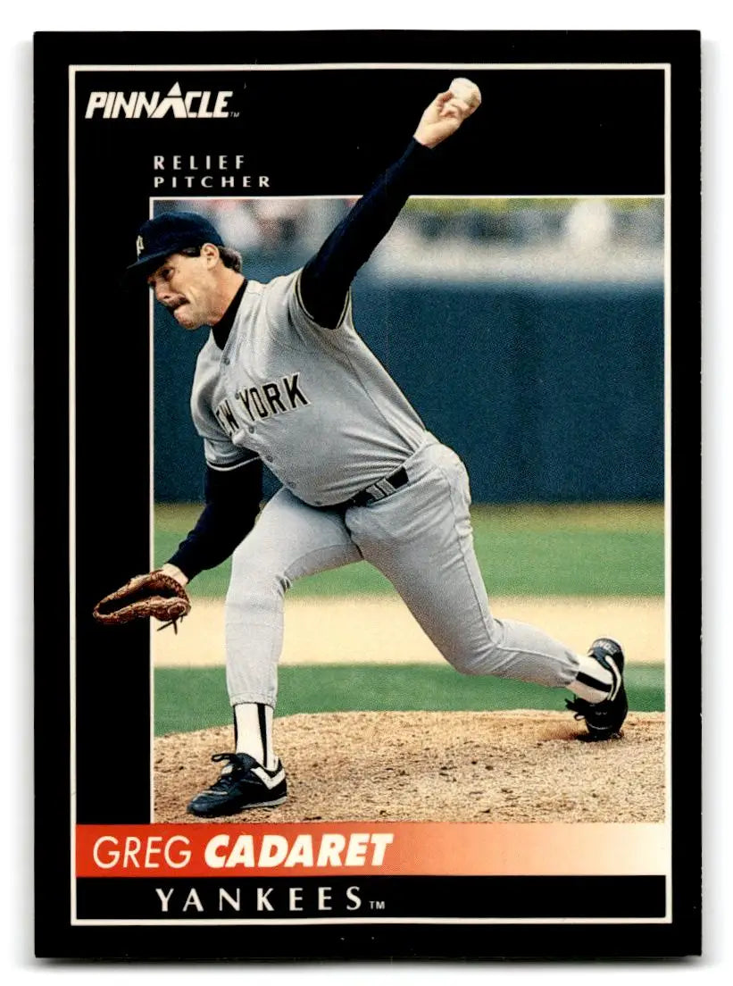 1992 Pinnacle #402 Greg Cadaret - Baseball Card Single
