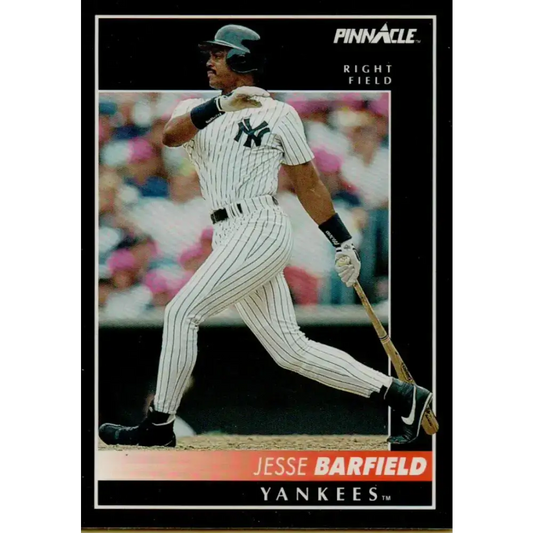 1992 Pinnacle #425 Jesse Barfield EX New York Yankees Baseball Card - Baseball Card Single