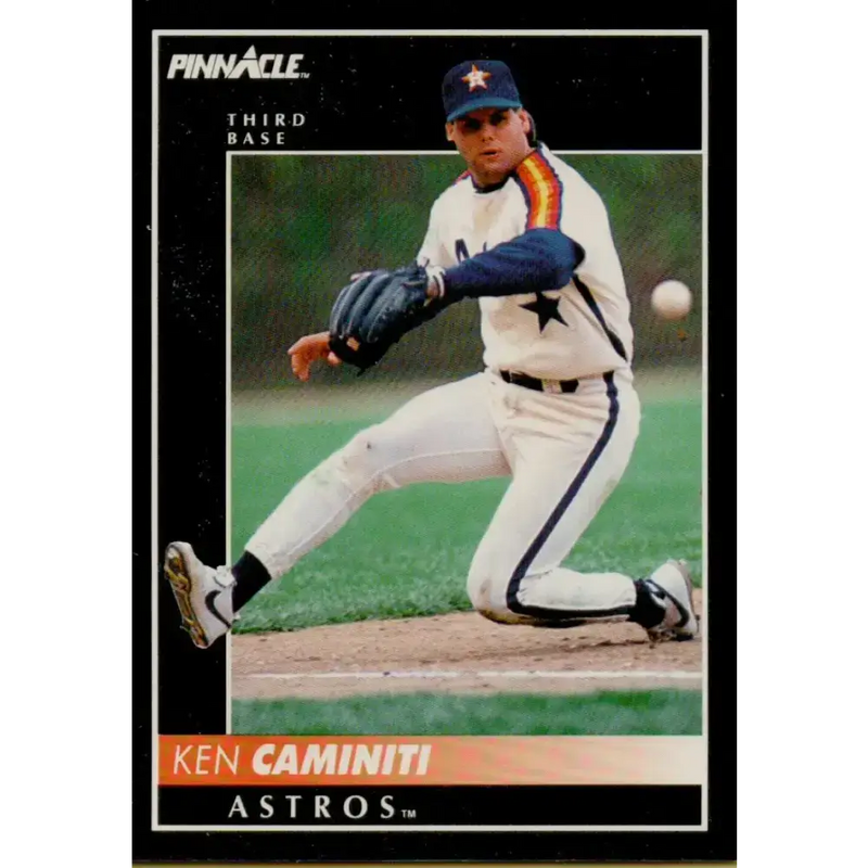1992 Pinnacle #43 Ken Caminiti EX Houston Astros Baseball Card - Baseball Card Single