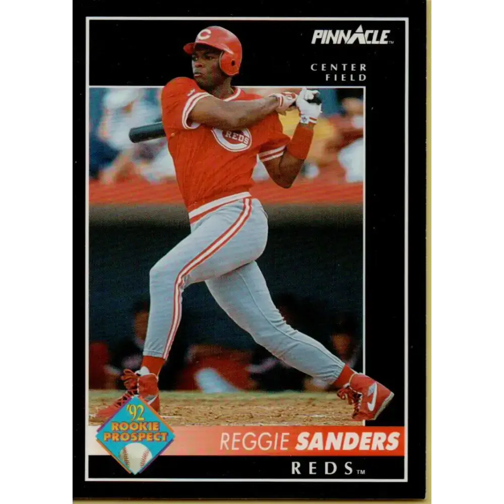 1992 Pinnacle #440 Reggie Sanders EX Cincinnati Reds Baseball Card - Baseball Card Single