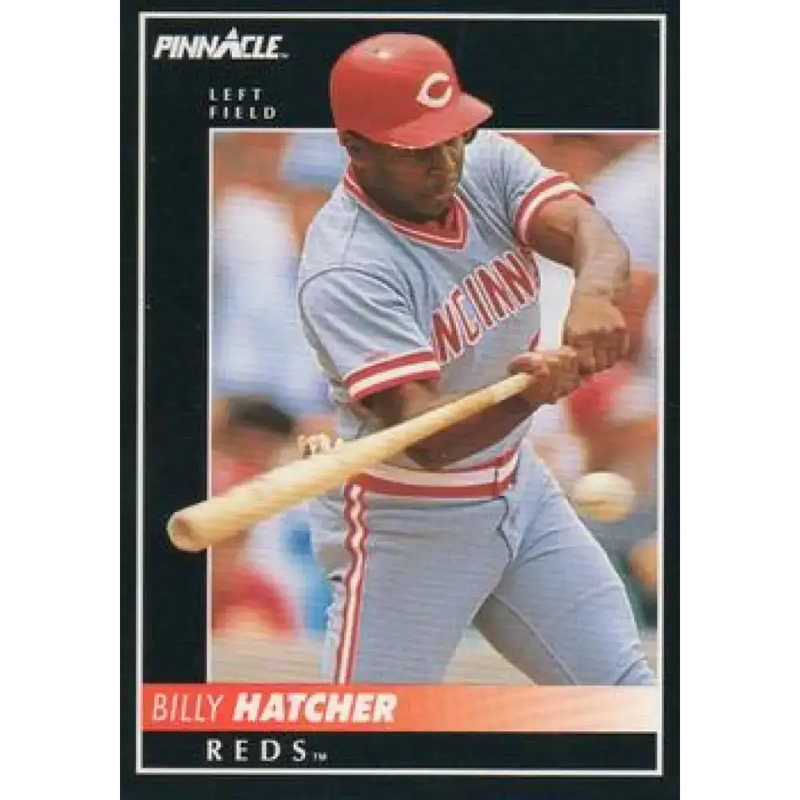 1992 Pinnacle #460 Billy Hatcher EX Cincinnati Reds Baseball Card - Baseball Card Single
