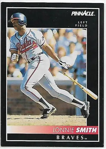 1992 Pinnacle #465 Lonnie Smith NM Near Mint Braves ID:28852 - Baseball Card Single