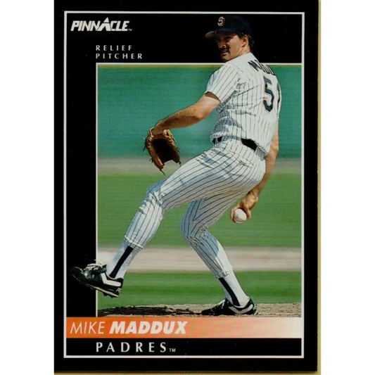1992 Pinnacle #489 Mike Maddux EX San Diego Padres Baseball Card - Baseball Card Single